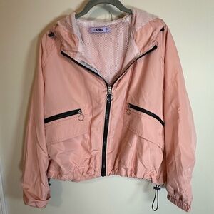 Cisono ci sono women’s small pink jacket black accent light rain